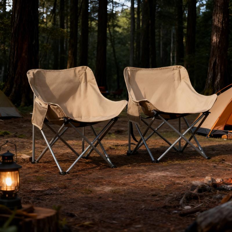 Outdoor Folding Moon Chair Portable Chair Camping Chair Picnic Gear Fishing Small Horse Stool Student Sketching