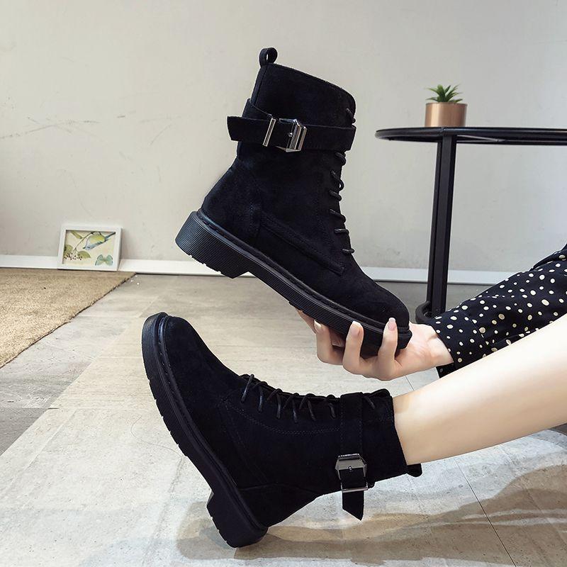 Fashion Autumn Winter Warm with Laces Female Short Shoes Round Toe Women's Ankle Boots Hot on Offer Black Boot Sale Goth New in Booties