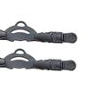 Snorkeling Fin Spring Heel Straps Adjustable Diving Black 1b S