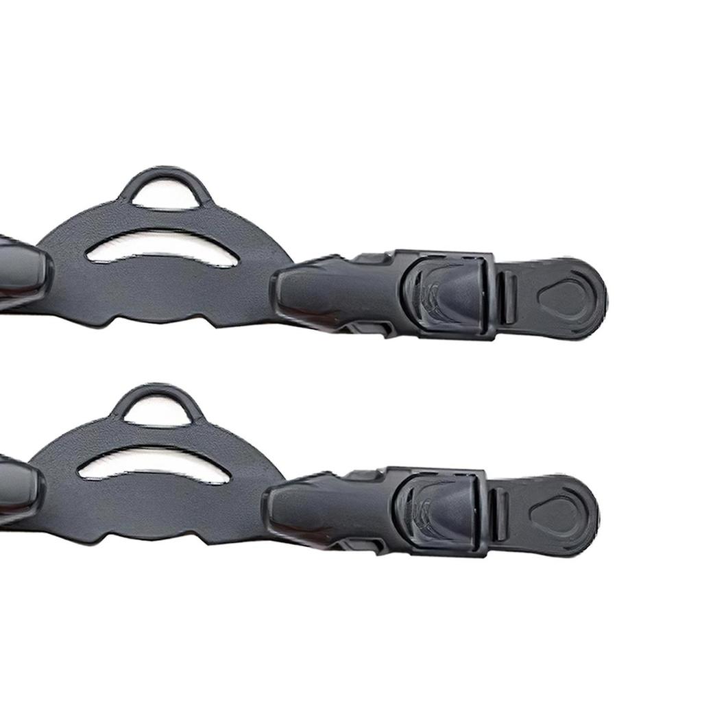Snorkeling Fin Spring Heel Straps Adjustable Diving Black 1b S