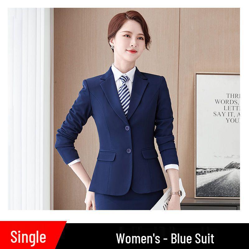 

Women s Blue Professional Suit Set - Formal Wear for Office and Sales S below 42 kg