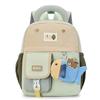 Children's Cartoon Color Block Small Backpack Kindergarten Schoolbag
