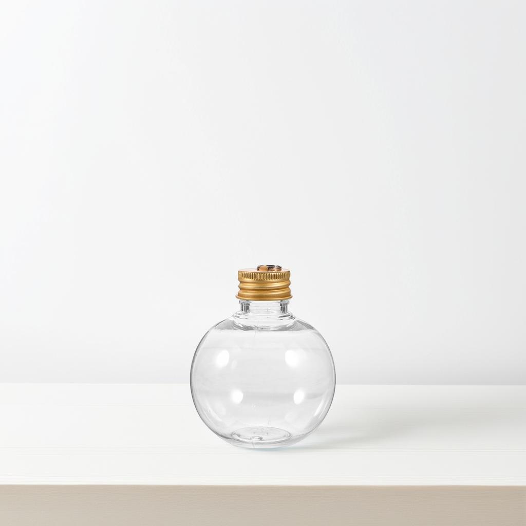 6pcs 150Ml Transparent Hanging Ball Bottles Clear Fillable Ornaments For Christmas Wedding Party Diy Drink Decorations Reusable