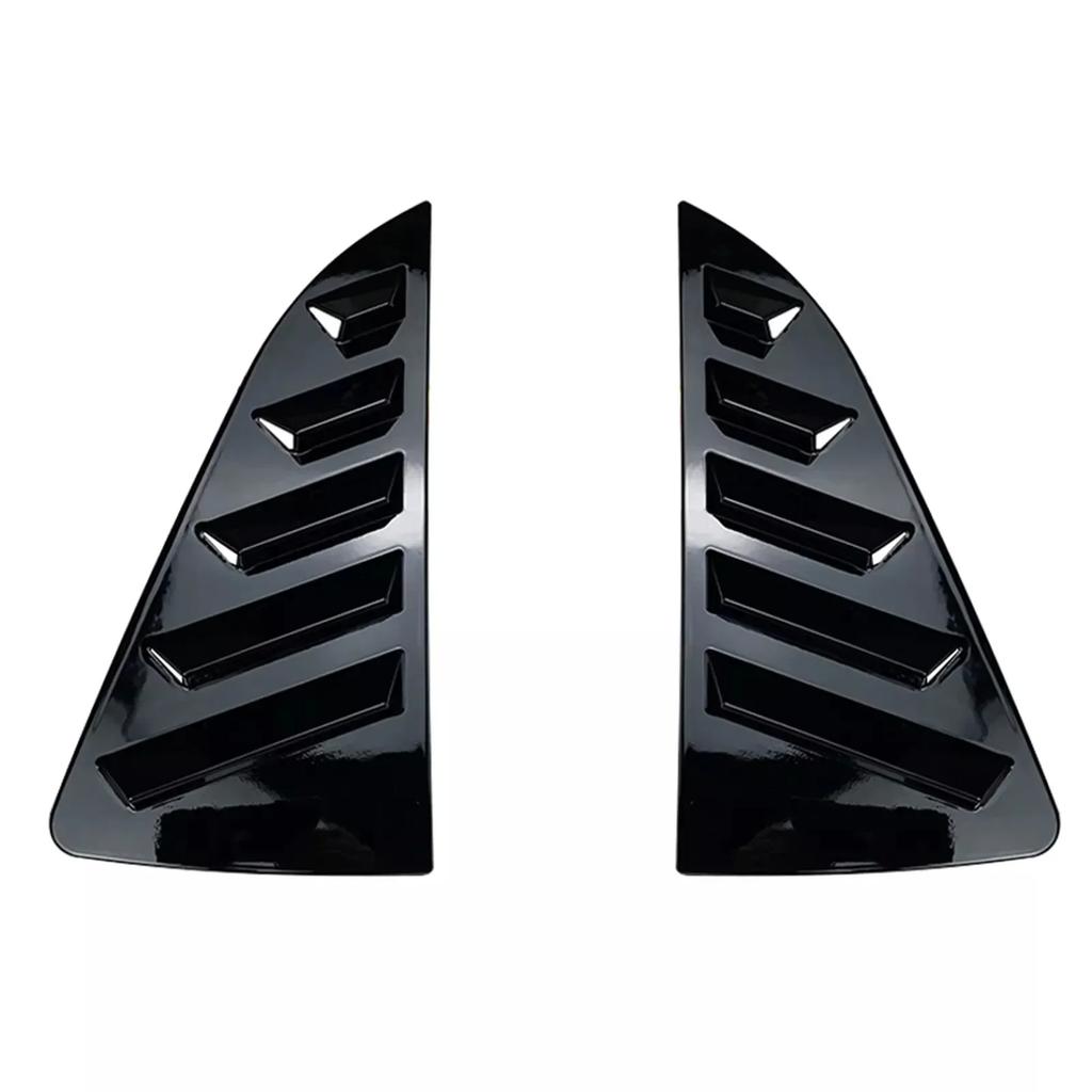 For Volkswagen VW Polo MK5 6R 6C 2011- 2017 ABS Plastic Rear Window Quarter Louver Scoop Cover Side Vent Trim Car Adhesive Parts