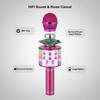 All-in-one Entertainment Microphone Speaker, Karaoke, Music Player, Voice Changer, FM Radio, LED Light Mic for Party Gathering