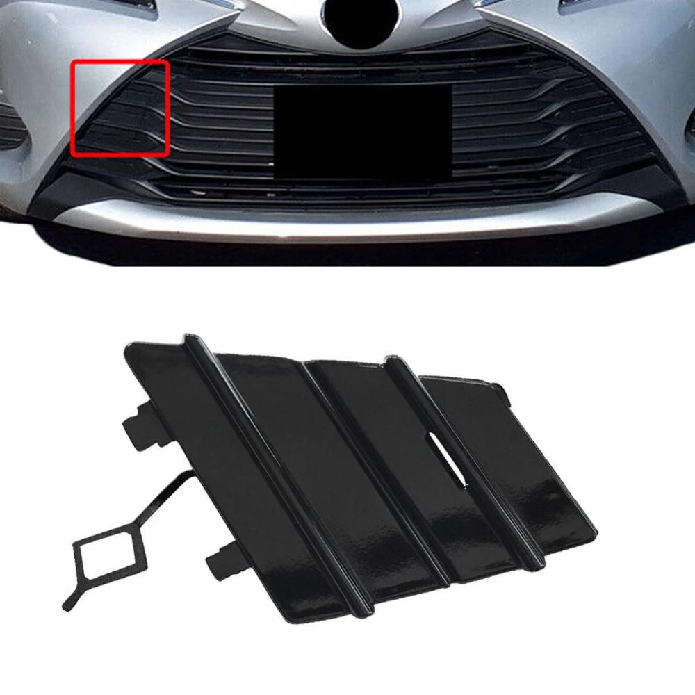 Glossy Black Front Bumper Tow Eye Hook Cover 52127-0DB10 For Toyota Yaris LE 2017-2019