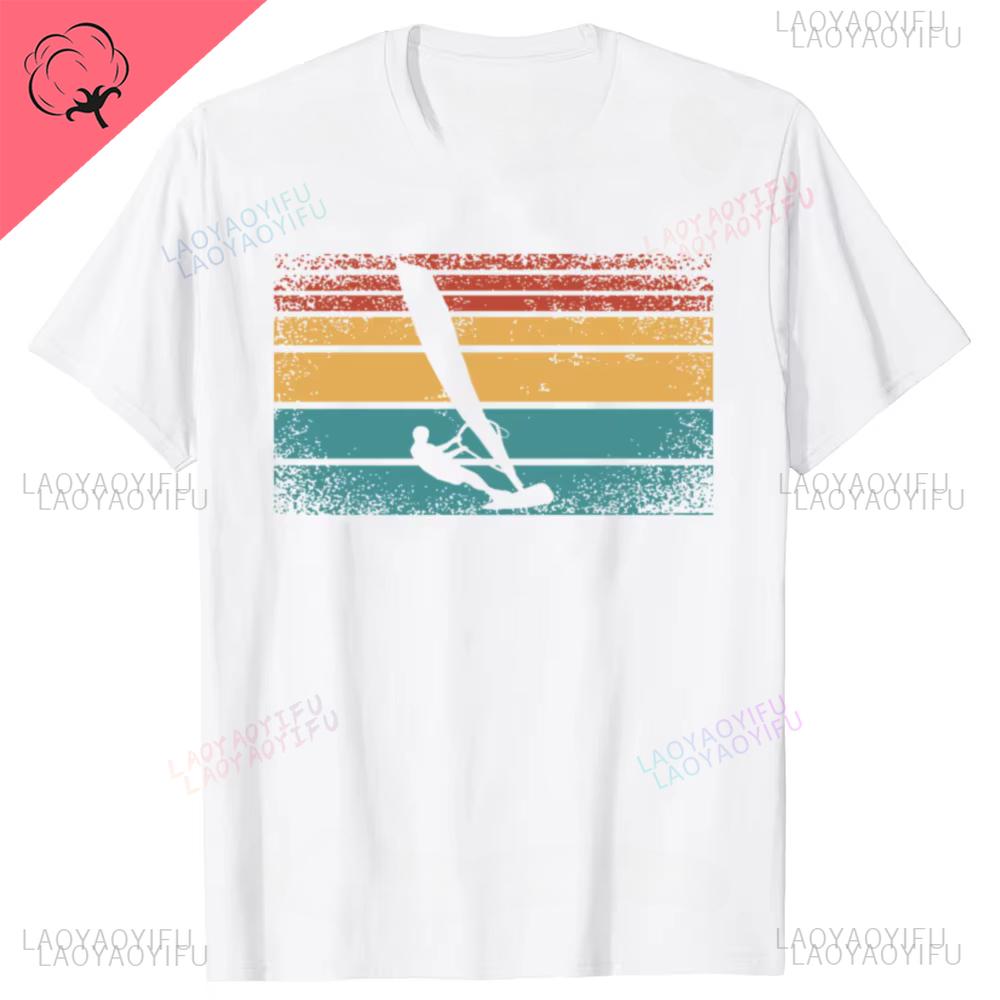 Funny Windsurf Windsurfing Surfing Surf Graphic Tshirts Men Womens Fashion Casual Tshirt Cotton Loose Clothes Shortsleev
