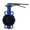 D71X-16 Cast Iron Rubber Lined Wafer Handle Butterfly Valve for Water Supply and Drainage HVAC Systems