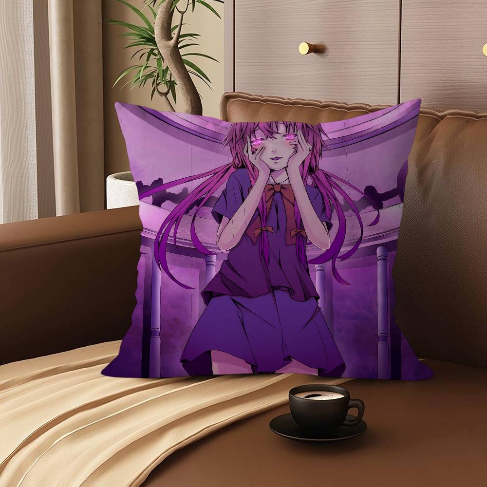 F-Future D-Diary Cartoon Animation Cushion Cover Pillowcase Upholstery Sofa Throw Pillow Home Decor Pillowcas