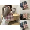 Chic Korean Style Plaid Women's Tote Bag For Summer 2024 Perfect For Everyday Use