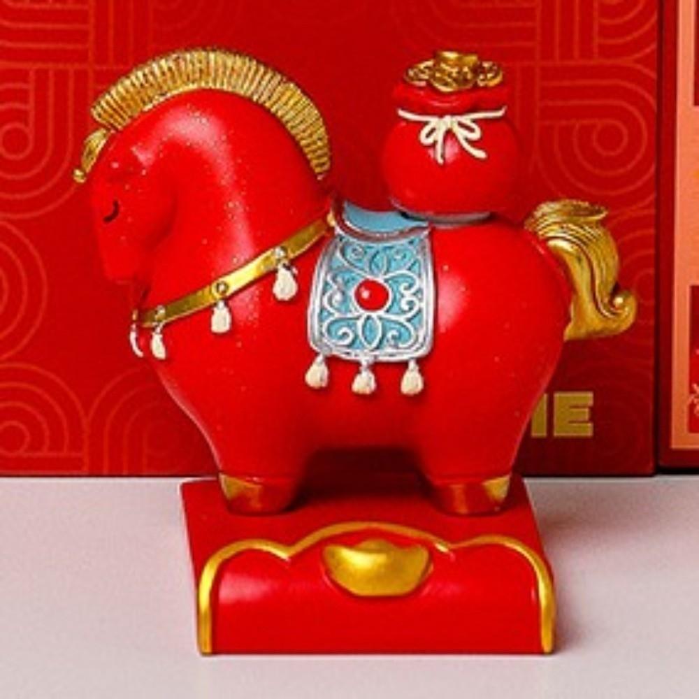 Year of The Horse 2026 Horse Year Figurines Mobile Phone Stand  Home Party Decor