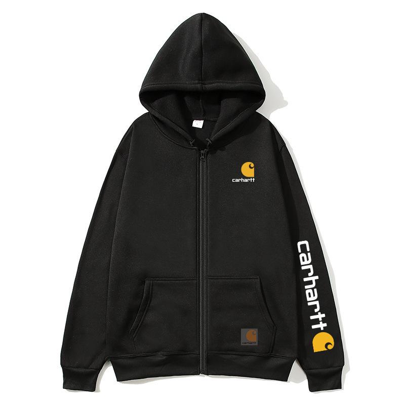 Carhartt Print Reißverschluss Hoodie für Damen & Herren: Trendige Herbst-/Winter-Oberbekleidung