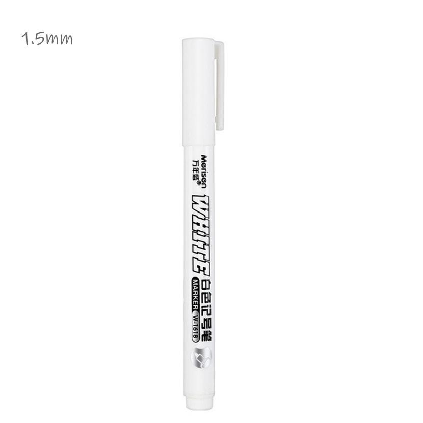 White Marker Pen Alcohol Paint Oily Waterproof Tire Painting Graffiti Pens Permanent Gel Pen for Fabric Wood Leather Marker