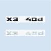 ABS Chrome Black 2.6cm M X3M40i X3M40d M40i M40d X3 Numbers ABS Emblem for BMW X3 SeriesF25 G08 G45 Car Trunk Badge Logo Sticker