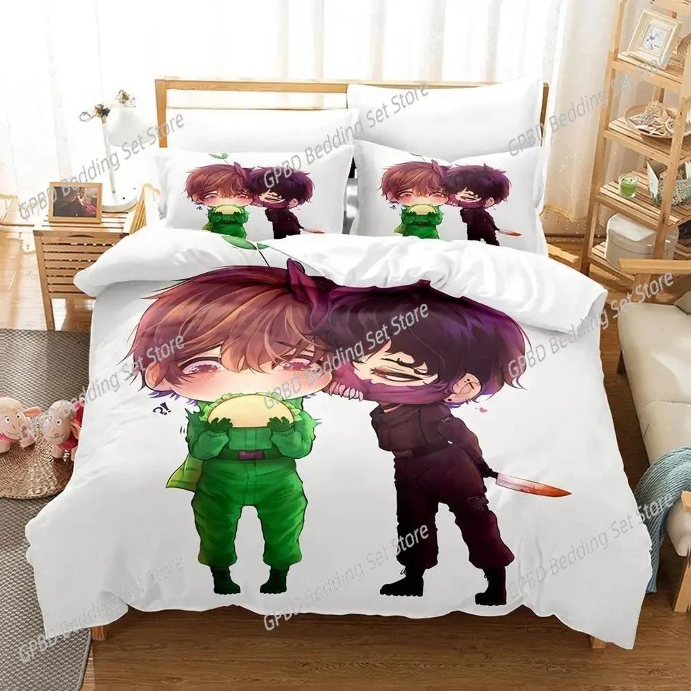 Fashion Corpse Husband Bedding Set For Bedroom Soft Modern Bedspreads Comefortable Kids Duvet Cover Quilt Cover And Pillowcase