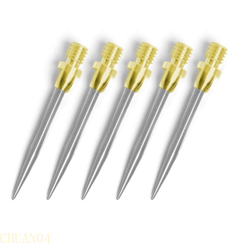 A1A2 Set of 5 Dart Steel Points Converter Points 2BA Thread Tip for Steel Tip Dart and Soft Tip Dart Part Dart Accessories
