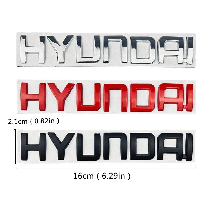 ABS Car Rear Trunk Letter Emblem for Hyundai Logo I40 I30 I10 I20 IX35 IX20 Solaris Tuscani Tuscon Sonata Santafe Tail Sticker 22ll