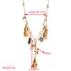 Exaggerated Leaf Alloy Necklace - Flowers Geometric Retro Stud Earrings - Collar Chain for Women