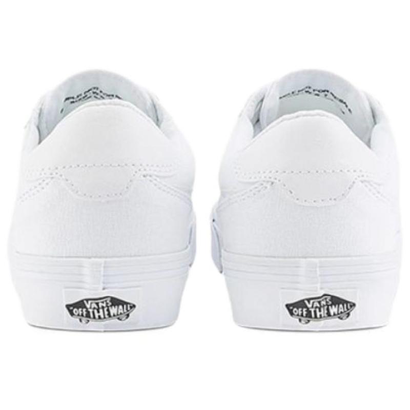 Vans Brooklyn LS Slip Resistant Abrasion Resistant Low Top Skateboard Shoes Women's White Sneakers VN000D7UWWW