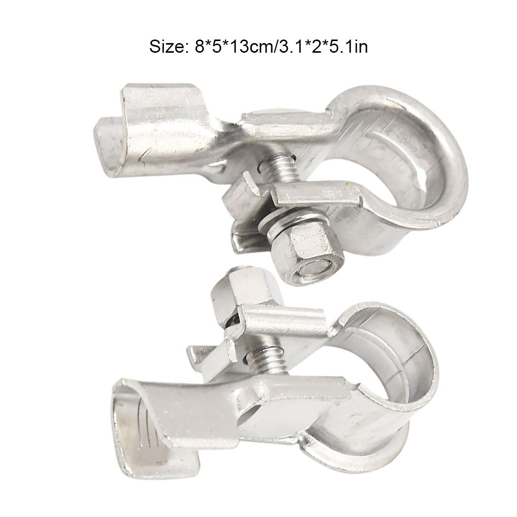 2pcs/set Connector For Car Terminals Lightweight Bat--tery 2pieces Easy-to Terminal Connectors Reliable Bat--tery