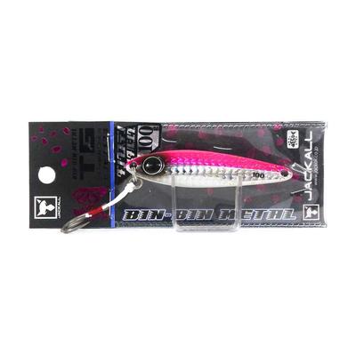 JACKALL Metal Jig Bin Bin Metal TG 100g Micro Pink (Glow Edge)