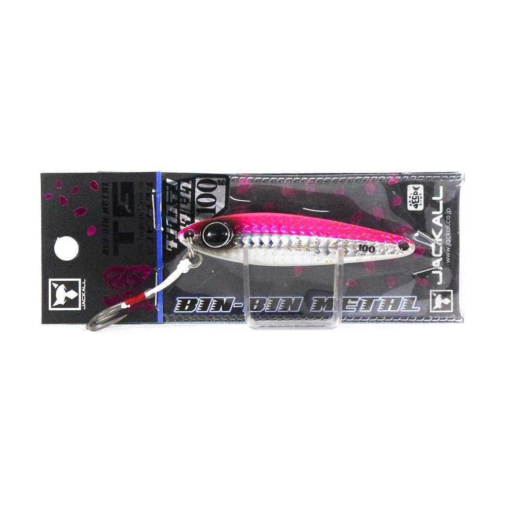 

JACKALL Metal Jig Bin Bin Metal TG 100g Micro Pink (Glow Edge)
