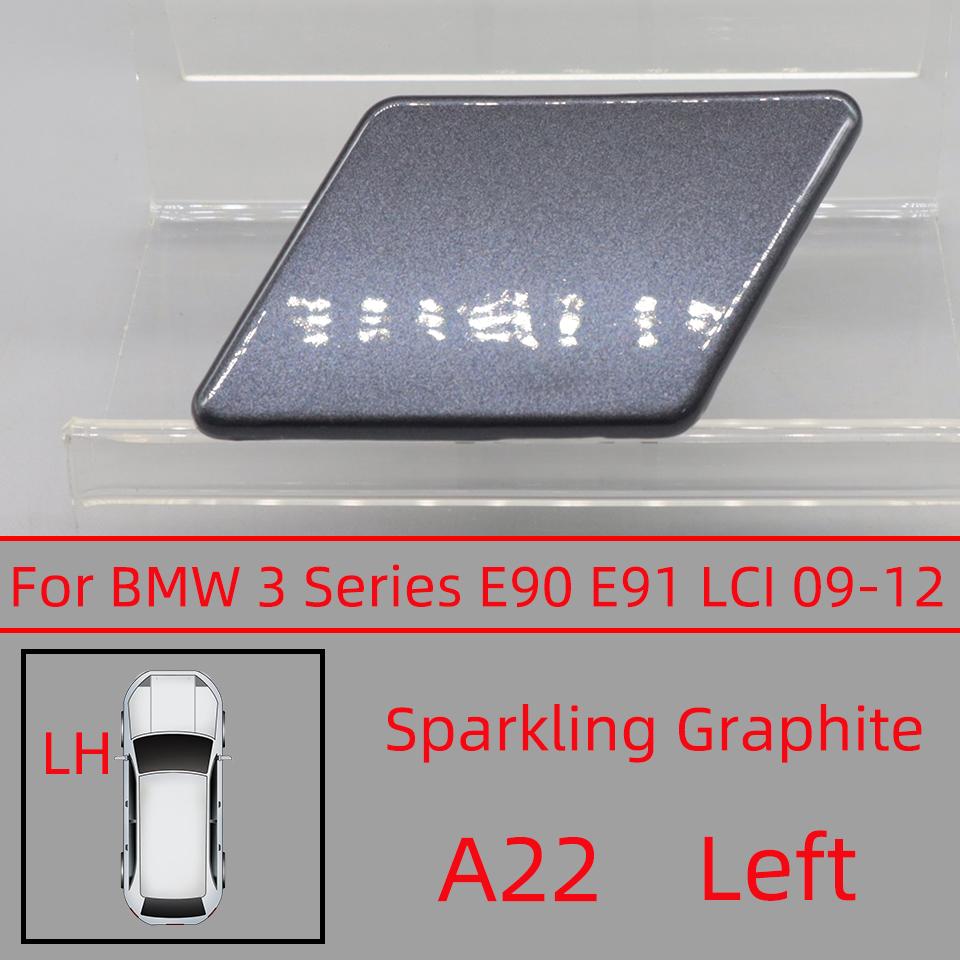 Headlight Washer Nozzle Cover For BMW 320 325 328 330 335 E90 E91 LCI 2009-2012 Sprayer Lid Cap Painted Washer Jet Cover Cap