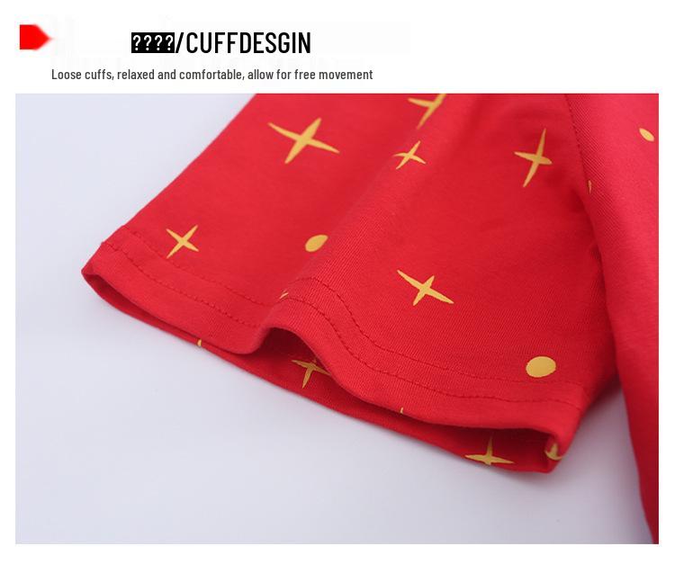 Chinese Style Cheerleading Costume for Boys & Girls - Summer Kindergarten Performance Outfit