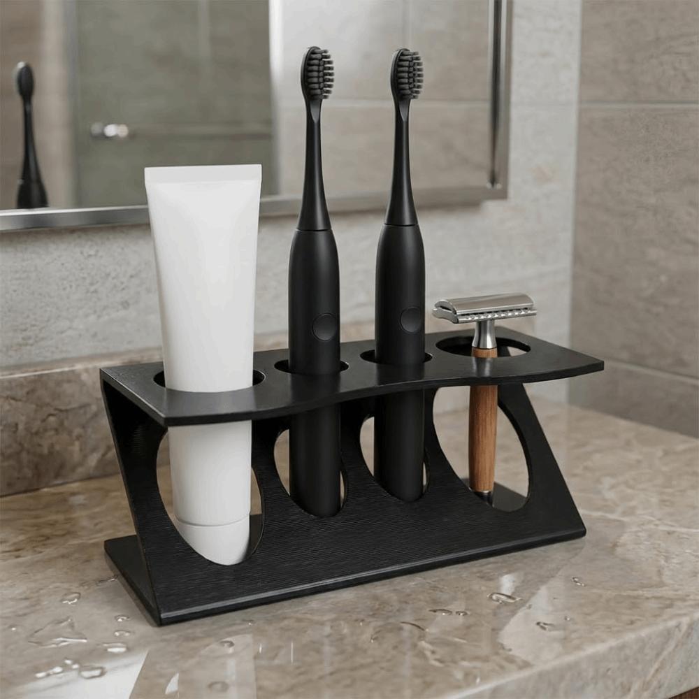3D Printing Electric Toothbrush Holder Creative Stable Bathroom Storage Stand Multifunction Vertical Toothpaste Rack