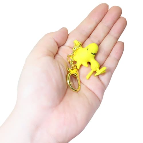 Kamio Japan Snoopy Key Ring Mini Figure Keychain/Woodstock Peanuts