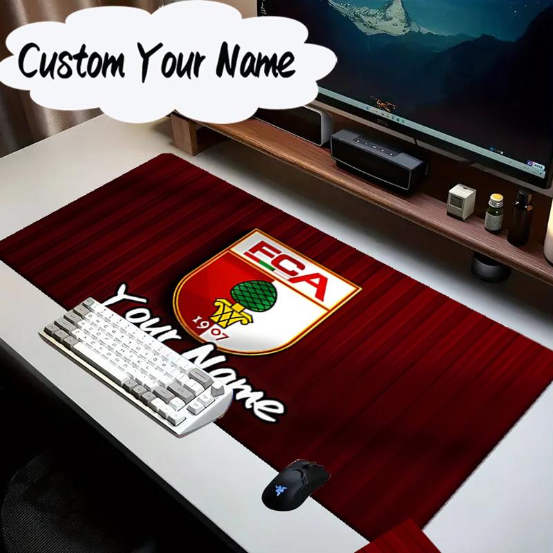 Custom Name Mouse pad Augs-burg Football Crest Mouse Pad Desk Mat, Non-Slip Rubber Backer Pad For Computer Notebook Gaming Mouse Pad Birthday Gift