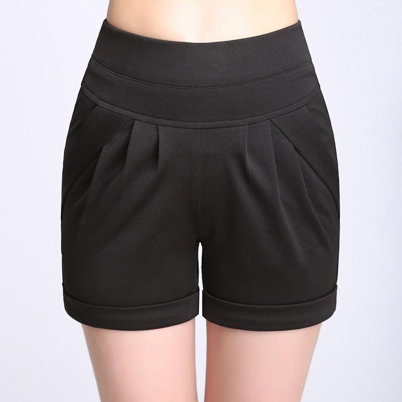 women's elastic waist shorts with pockets