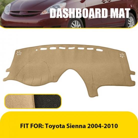 Fit TOYOTA SIENNA 2004 2005 2006-2009 2010 DASH COVER MAT DASHBOARD PAD Beige EV