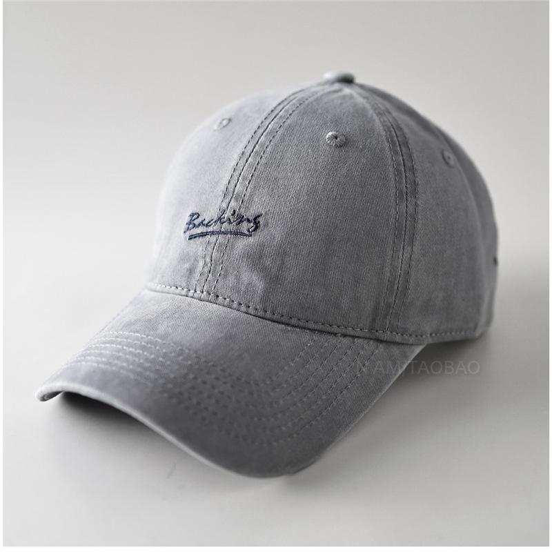 Fashion Hat Korean Style Soft-Top Color-Block Letters Solid Color Baseball Cap Unisex Couple Simple Casual Fashion Versatile Baseball Cap