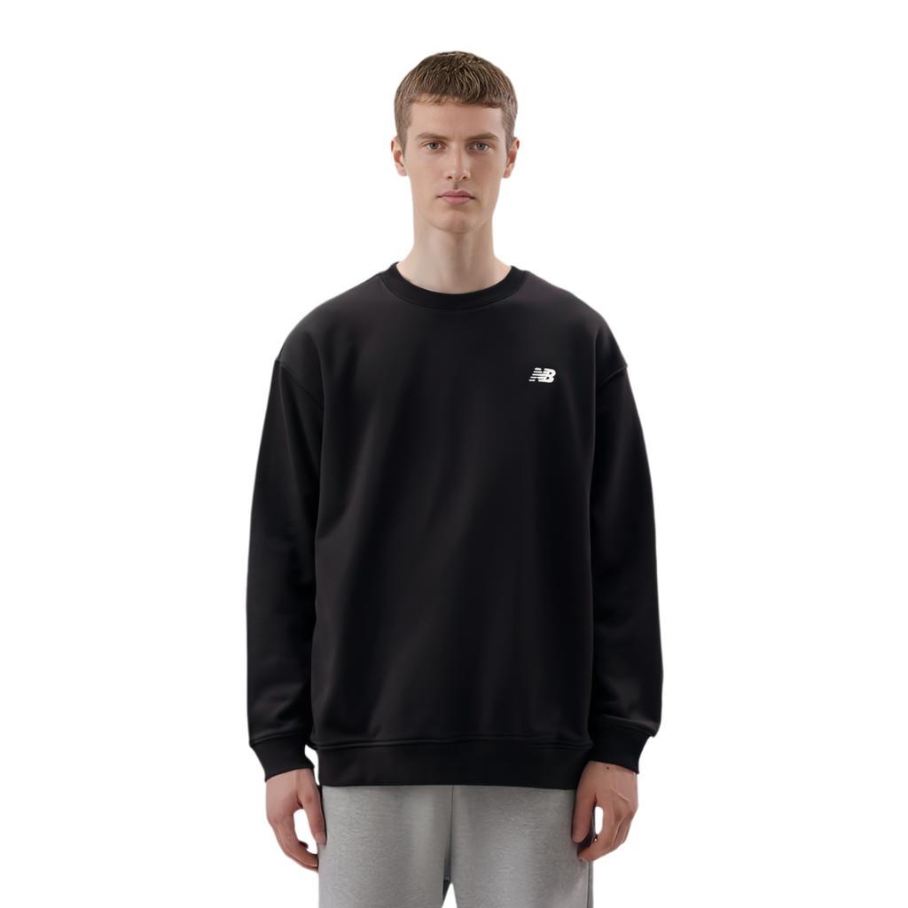 New Balance Sweatshirts Men's Black Crew Neck Moderate Other NCD42081-BK