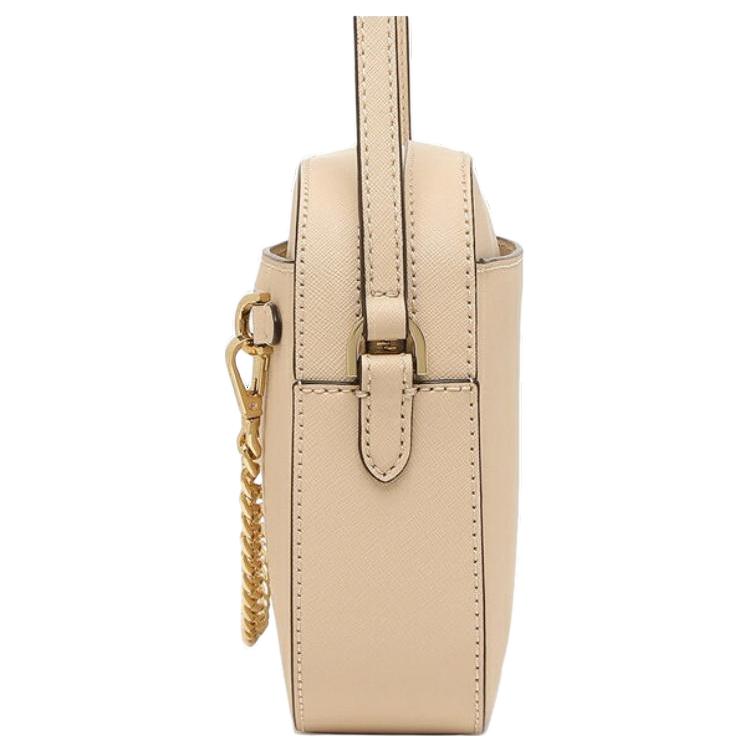Michael Kors MK Jet Set Logo Zip Closure Saffiano Leather Shoulder Crossbody Bag Large Women Bags Camel 35S1GTTC7L-GAMEL