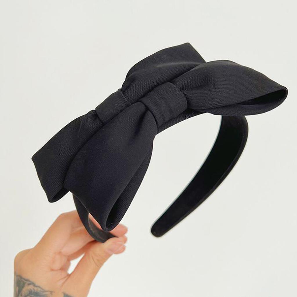 PROLY New Fashion Headwear Adult Double-layer Big Bowknot Hairband Casual Handmade Headband Adult Hair Accessories