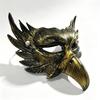 Halloween Cosplay Accessory Eagle Half Face Mask, Vintage Gold Decorative Party Mask Masquerade Gothic Props Venetian