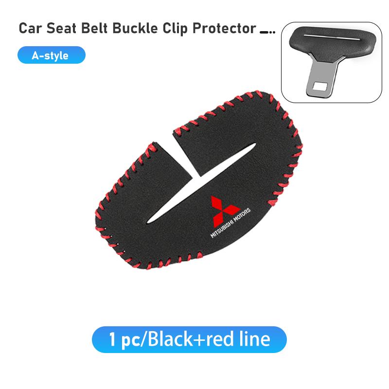 Car Seat Belt Buckle Protective Cover Safety Belt Plug Clip Case Accessories For Mitsubishi Outlander Lancer L200 ASX Pajero