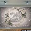 2D 25th Anniversary Backdrop for Silver Wedding Parties, Family Celebrations & Formal Events