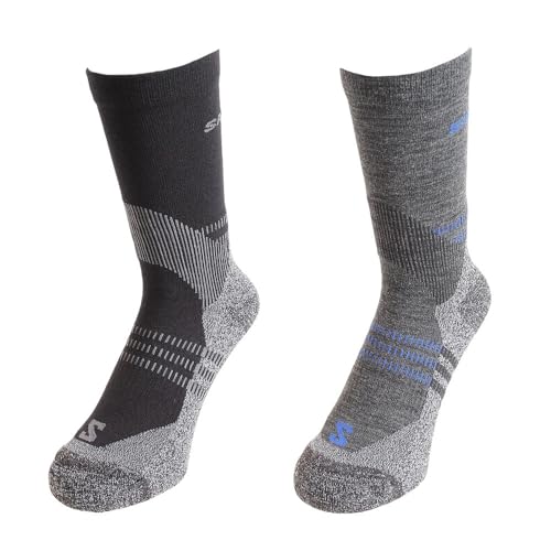 [Salomon] X Ultra Access Crew 2-Pac Socks Lc2083200 Unisex Anthracite/Black L