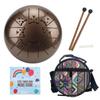 5.5in Tongue Drum 8 Tone Steel Ti Alloy Hand Drum Set Percussion Instrument Tiger Pattern
