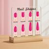 Acrylic Nail Shapes Display Board 6 Shapes False Nail Display Board Nails Art Prop  Manicurists