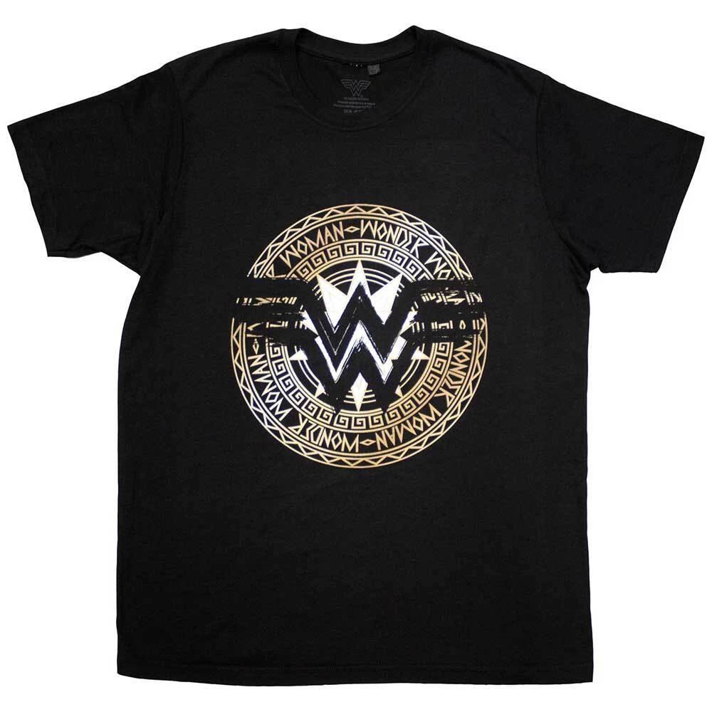 DC Comics Unisex T-Shirt: Wonder Woman Gold Circle (Medium) S