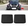 2PCS Anti-dust Front Bumper End Cap Cover Car Additional Accessories For Jeep Wrangler TJ 1996-2006 ABS Black