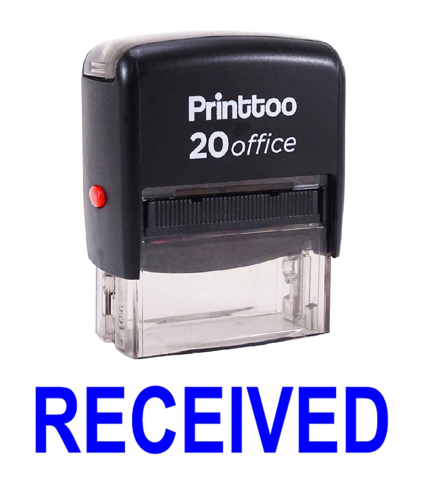 Printtoo Office Stationary Custom Stamp RECEIVED Self Inking Rubber