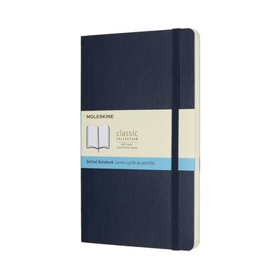 Moleskine Notebook Classic Notebook Soft Cover Dot Grid Large Size Wide X 21cm Sapphire Blue QP619B20 (13cm Long)