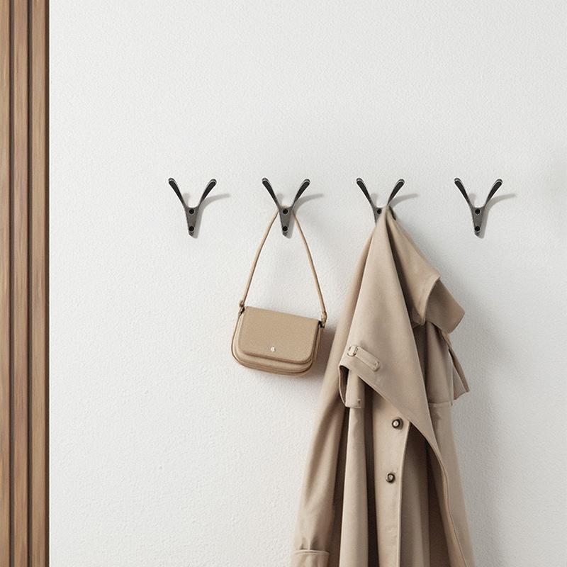 1Pcs Zinc Alloy Bronze Wall Mounted Hook Rustic Key Coat Bag Hat Hanger Robe Hooks Hanging Kitchen Bathroom Room Coat Rack Hooks
