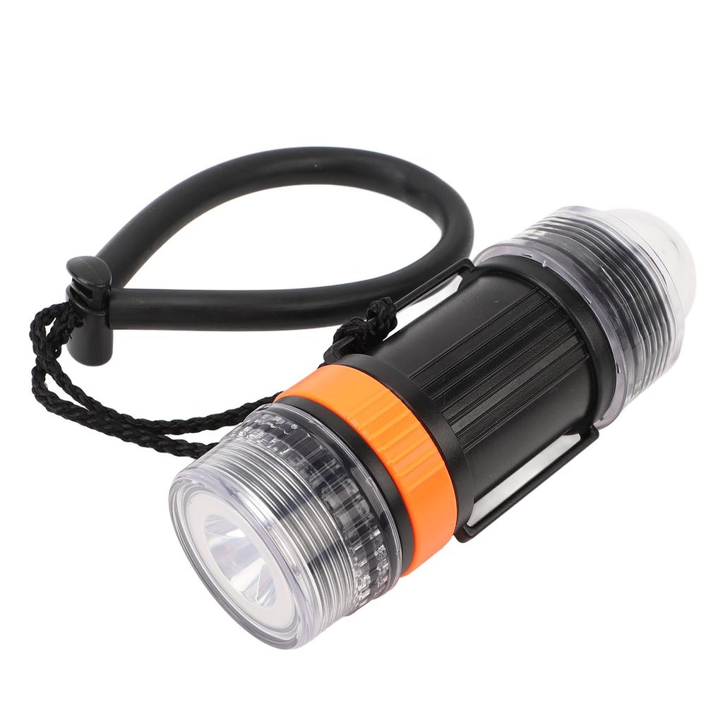 Dive Strobe Light Waterproof High Brightness LED Battery Powered Diving Signal Flashlight for Underwater Adventure
