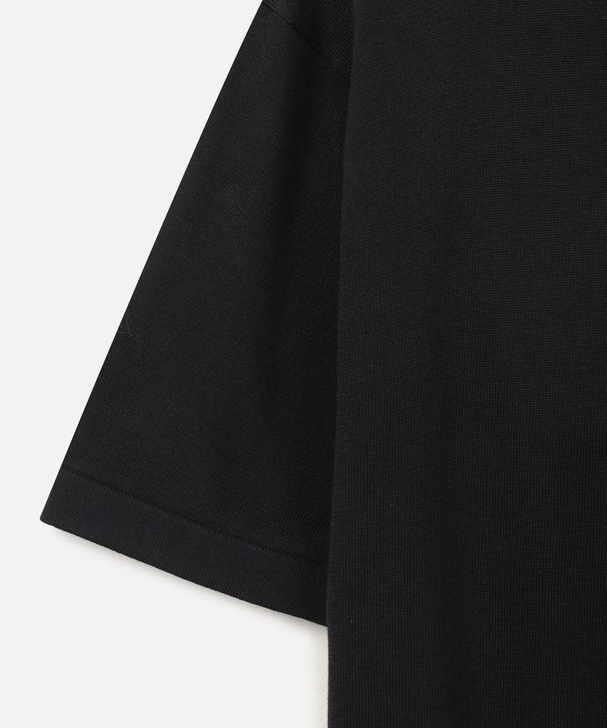 247Silijeu Supima Cotton Collar Half Knit Black (Type B)